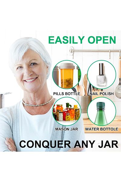 COOYA Jar Opener for Weak Hands, Portable Opener Adjustable Manual Jar Opener, Jars with Ease for Seniors