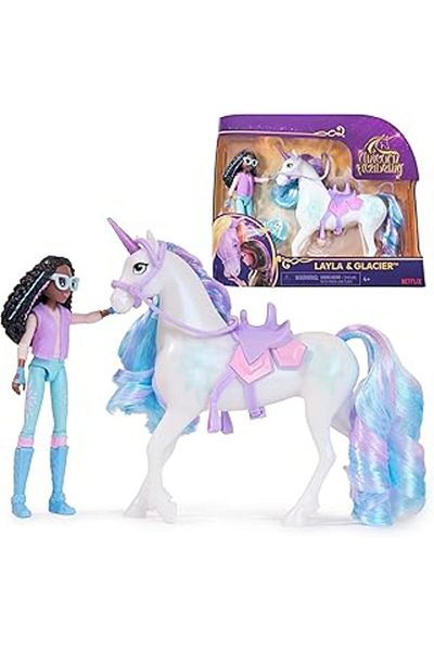shop Academy Layla and Unicorn Glacier Set – Original Figures of about 12 cm from the Loved Series