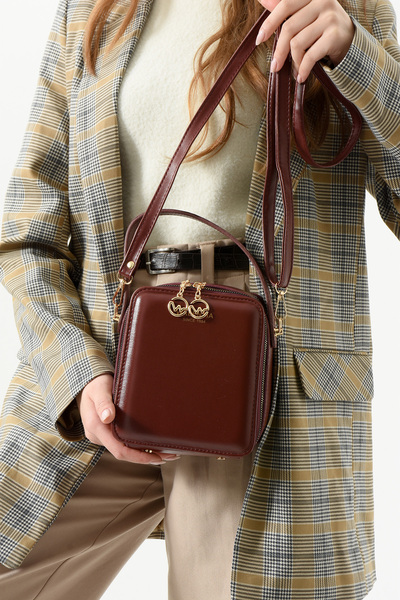 By Hakan TN-099 KADIN OMUZ ÇANTASI EL ÇANTASI ÇAPRAZ ÇANTA BORDO