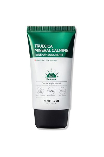 Some By Mi Korean Truecica Mineral Calming Tone-Up Suncream SPF50+ & Pa++++ - 50Ml