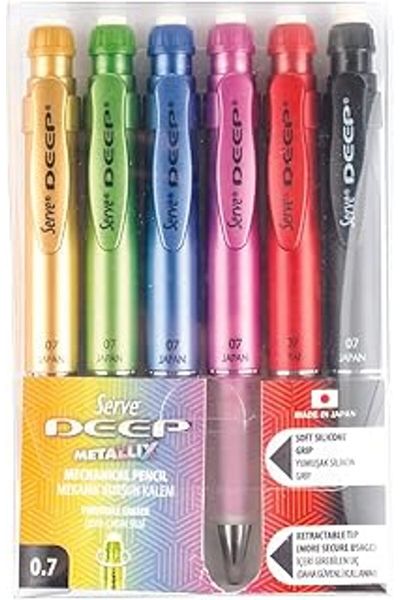 Mu Art Serve Deep M.Kursun Pen Pre Metallic 6 Li Pet