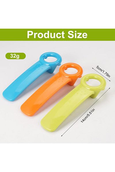 COOYA Jar Bottle Opener, Set of 3 ABS Plastic Portable Can Lid Openers for Elderly Children Women Weak