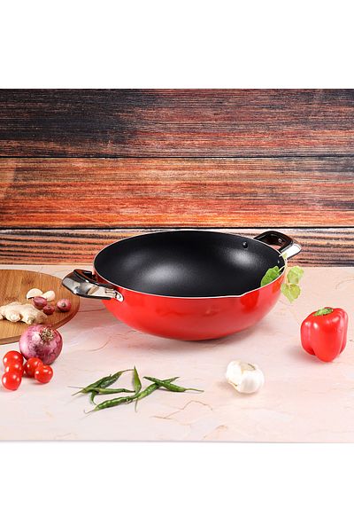 ROYALFORD RF325WP30 Aluminium Wok Pan | 30 CM | CD Bottom
