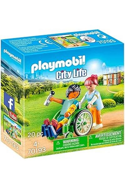Orqinel Playmobil City Life 70193 Sick on Wheelchair, Ages 4 & up