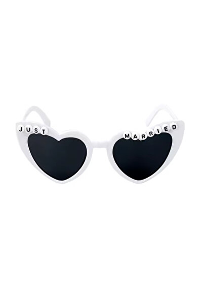 Choice A03 Heart Shaped Sunglasses Just Married Bride Groom Team Bride Glasse...