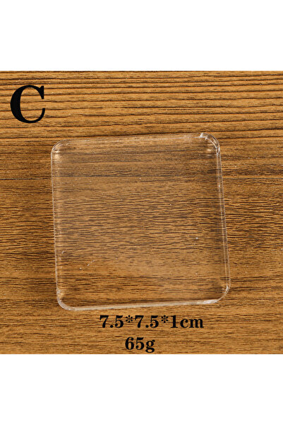 Choice1 ختم أكريليك شفاف أسود، يُستخدم كختم لاصق شفاف، مناسب لأعمال سكرابوكين...