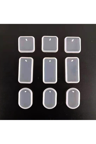 choice2 S L set-9pcs 1/6/10pcs DIY Keychain Pendant Silicone Mold Set Crystal...