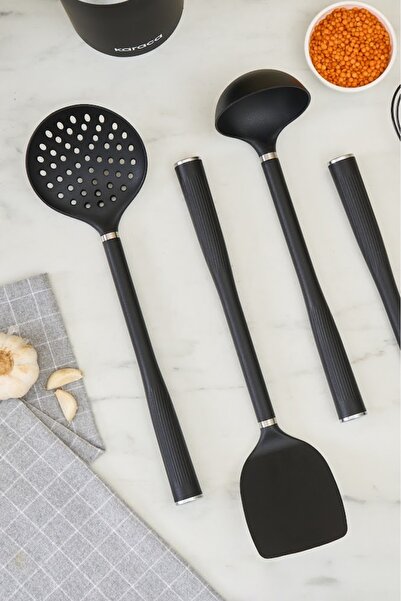 Karaca Noir Magic 6 Piece Service Set with Stand