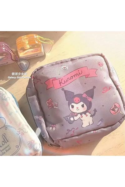 Choice klm Sanrio Kawaii Pochacco Sanitary Napkin Zip Storage Girl Student Physiological Period Sanitary Ca