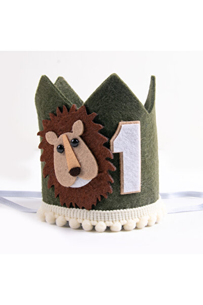 choice2 style A Jungle Safari Animal Lion One 1 Year Birthday Crown Headband ...