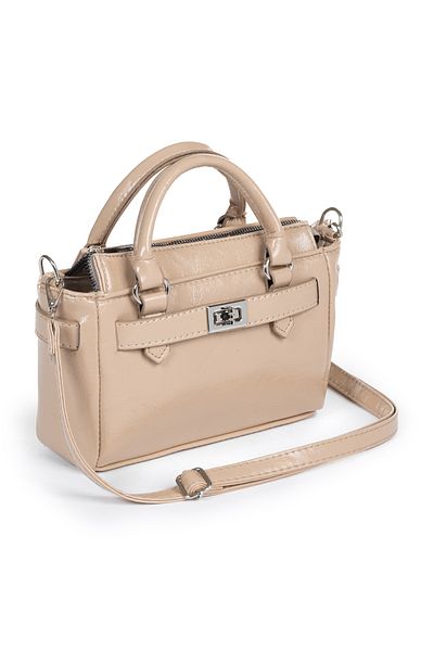 macharel jeans Women's New Season Belt Buckle Detailed Zippered Shoulder Bag