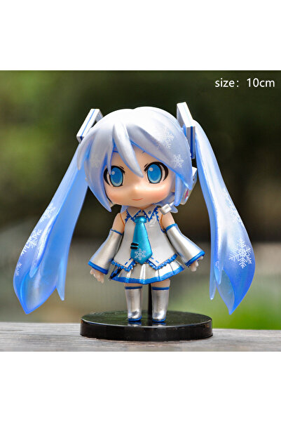 choice2 1pcs Anime New Hatsune Miku Figure Mini Character Ornaments Kawai Pink Green Hatsune Home desk Decor