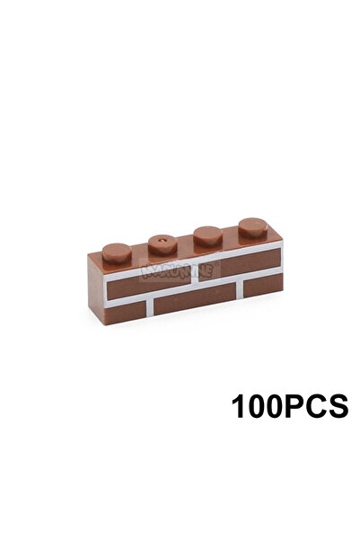 choice2 3010 قطع بناء مارومين MOC باللون البني x100، 100 قطعة، مكعبات بناء جد...