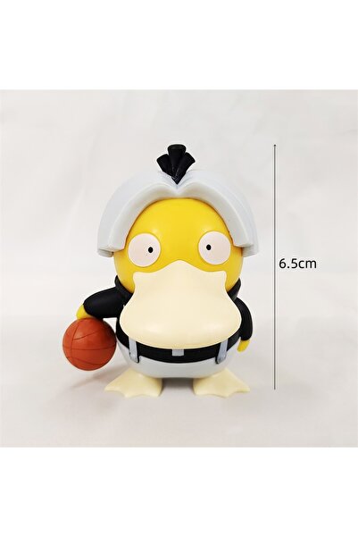 Choice1 1pcs Anime Pokemon Psyduck Cheer up and Playing basketball styling Figure Toys Kawaii Model Car Or