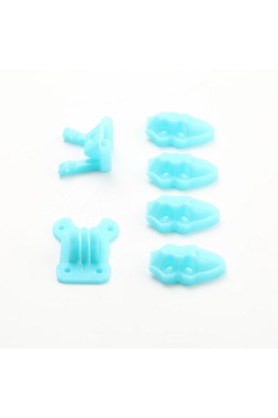 Choice Blue Kit Camera Mounting/Antenna/Motor Mounting Base 3D Print Kit for Mark4 5in 7inch 295mm RC Plane