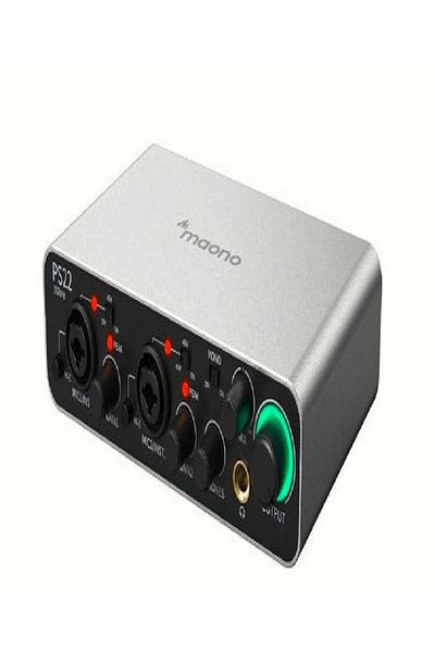 MAONO Ps22 Prostudio 2X2 USB Sound Card (Gray)