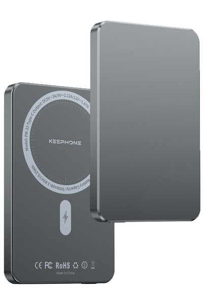 KeepHone İnce Magsafe Powerbank 5000 Mah 20w Hızlı Taşınabilir Batarya Iphone...