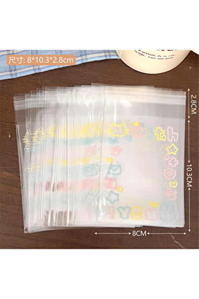 Choice1 11x8cm Other 50pcs 20/50/100 pcs Graffiti kitten self-adhesive bag, s...