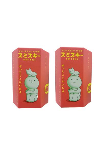 Choice random 2pcs Smiski Luminous Elf Living Room Series Blind Box Luminous Doll Desktop Ornament Corner B