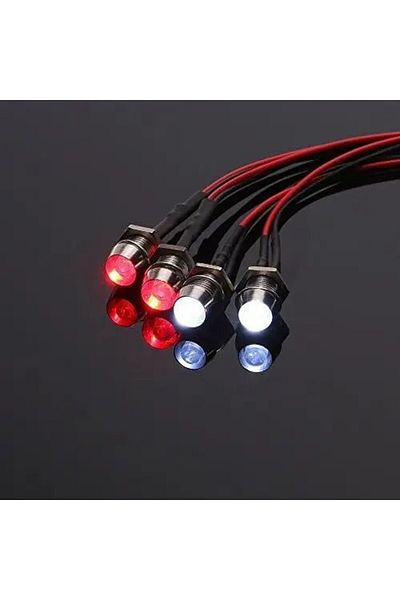 Choice 4PCs 8Pcs RC LED Light Accessories RC Headlights/Taillight Kits for 1/10 1/8 for Traxxas Tamiya ARRM