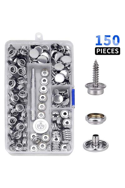 Choice 150pcs 30/150 Pieces Stainless Steel Marine Grade Canvas and Upholstery Boat Cover Snap Button Faste