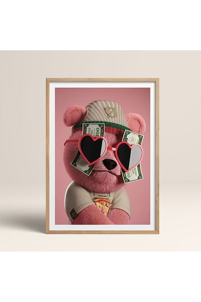 HOMEPACK Единична картина в дървена рамка, единичен плакат, картина TK/972