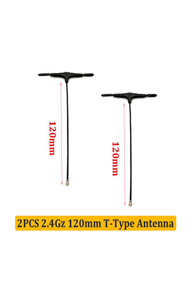 Choice 2pcs 2.4Gz 120mm 2PCS 915Mhz 2.4GHz T-Type Antenna UFL Connector for E...