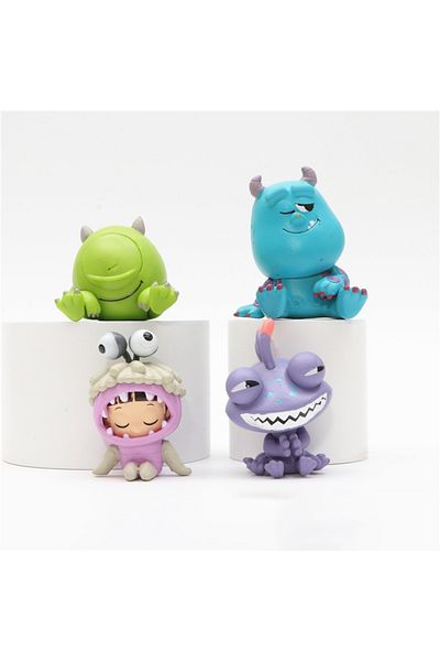 Miniso black Monsters University Q Version Sleeping James P. Sullivan Action Figure Michael Wozosky Randall