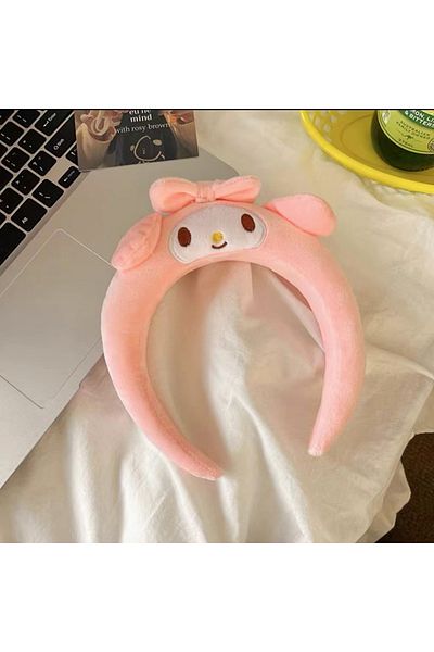 Miniso C Sanrio Hairband Cartoon Kuromi My Melody Headband Pom Pom Purin Cinnamoroll Hair Accessories Plus.