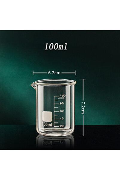 Choice3 كوب قياس زجاجي عالي البورسليكات سعة 50-1000 مل، كوب قياس شفاف، كوب مختبر، مطبخ، باكي