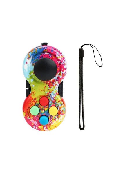 Choice colorful Fidget Pad with 8 Fidget Functions, Fidget Controller Stress Reducer, Fidget Toy Cube Relie