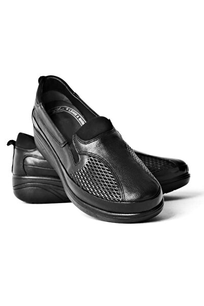 ayaktrendi 25y4209 Pantofi ortopedici proeminți din piele naturală pentru femei