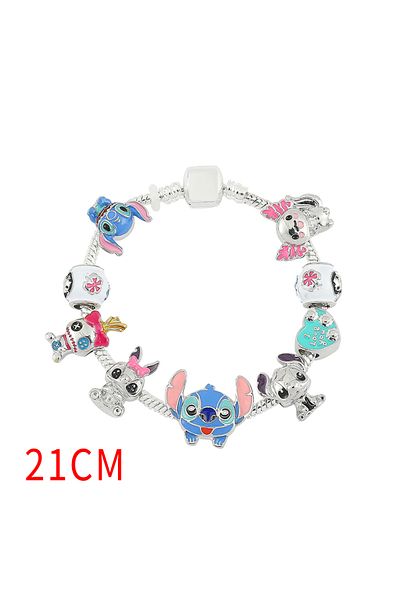 Choice SL098 Disney Stitch Jewelry Cartoon Lilo & Stitch Inspired Bracelet DIY Stitch Pendant Crystal Beads