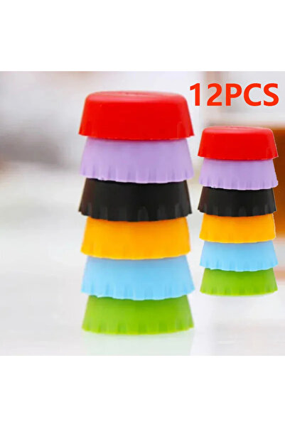 Choice1 مجموعة متنوعة من 12 قطعة، 6/12 قطعة، أغطية زجاجات بيرة سيليكون إبداعي...