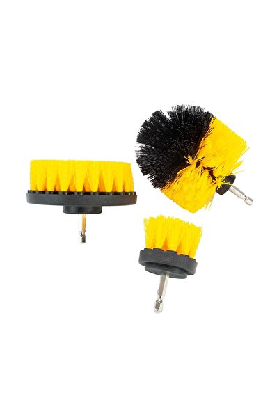 Akdeniz Şarjlı Tornavida ve Matkap Uyumlu 3’lü Fırça Seti - Pratik ve Hızlı T...