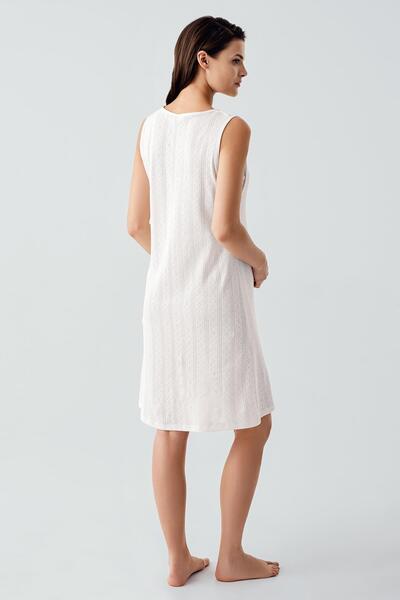 Artış Thick Strap Openwork Flexible Cotton Maternity Dressing Gown Nightgown Set