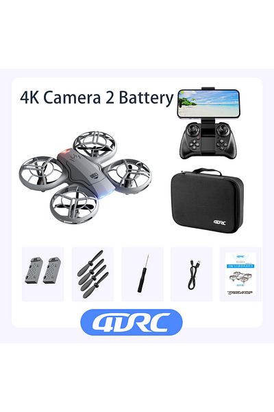Choice طائرة بدون طيار صغيرة جديدة GREY 4K HD 2B V8 احترافية بدقة 4K HD 1080P وكاميرا بزاوية واسعة وواي فاي FPV RC بدون طيار مع ارتفاع Kee