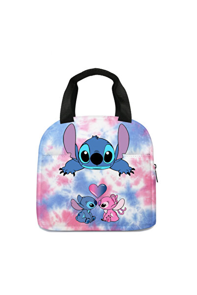 Choice 02 MINISO Stitch Children's Lunch Bag Primary School Lunch Box Bag Children's Best Gift Cartoon Moch