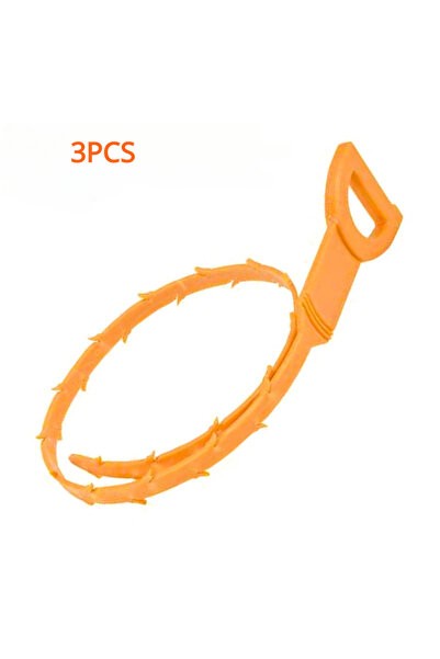 Choice1 برتقالي، 3 قطع، 10/5/3 قطع، مزيل انسداد الصرف الصحي، منظف حوض الاستحم...