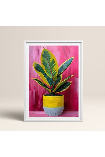 HOMEPACK Single Wooden Framed Painting One Piece Poster Painting Tk/975