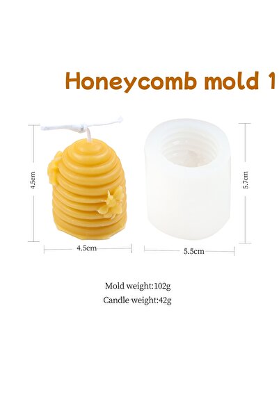 Choice5 قالب قرص العسل 1، قوالب شموع ثلاثية الأبعاد على شكل خلية نحل، قالب سي...