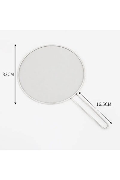 choice2 قطعة واحدة 33 سم، واقي زيت دائري من الفولاذ المقاوم للصدأ، بمقبض مجوف...