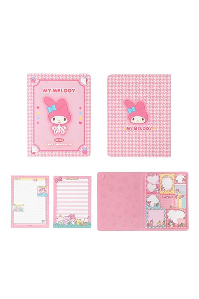 Choice3 melody Kawaii Cute Sanrio Convenience Book My melody Kuromi Hello kitty Note Book Paste Notepad Stat
