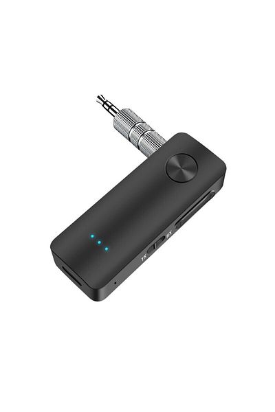 Vikefon Black Bluetooth 5.3 Audio Receiver Transmitter Stereo Hansfree Call 3.5mm AUX USB Dongle Airplane Wi