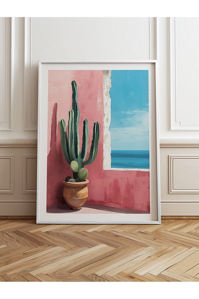 HOMEPACK Single Wooden Framed Painting One Piece Poster Painting Tk/976
