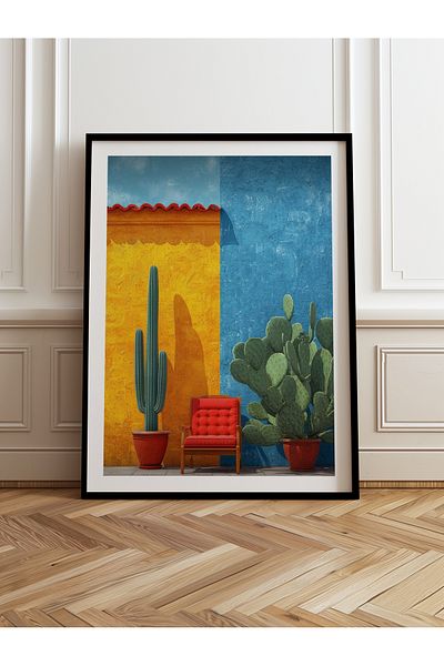 HOMEPACK Pictură cu cadru din lemn unică Pictură poster dintr-o bucată TK/977