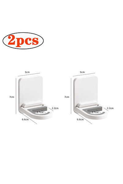 Choice1 حامل ممسحة ومكنسة ذاتية اللصق، حامل فرشاة وممسحة، منظم رف للمطبخ، قطعتان