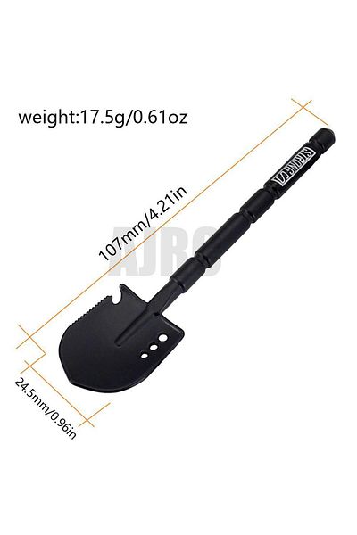 AJRC A Black Metal Shovel/pickaxe/axe For 1/10 Rc Crawler Car Traxxas Trx4 Rgt Yikong Redcat Axial Scx10.