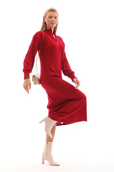 ŞİMAL Rochie lungă pentru femei 245032   - Fermoar detaliat