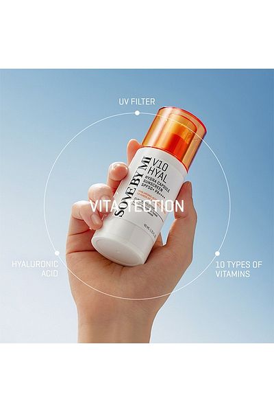 Some By Mi Korean V10 HYAL SPF50 Sunscreen Hydra Capsule With 10 Vitamins And HYALuronic Acid - 40Ml